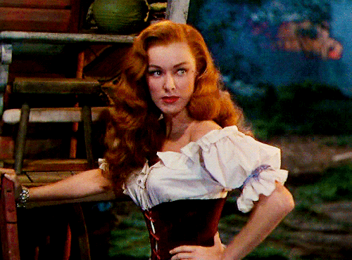 auldcine:Eleanor Parker as troupe actress Lenore in Scaramouche (1952)