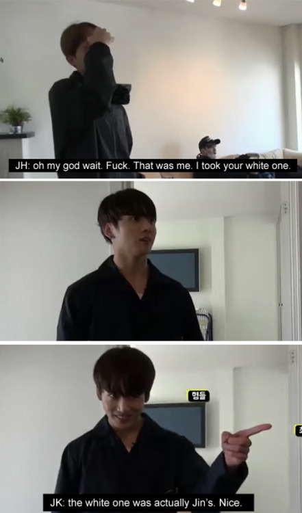 inthemoodforjimin: bang-tan: when shit gets 2 real with 2seok @blondejeon @violetjimin