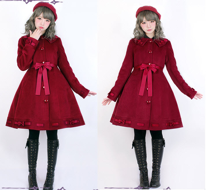 lolita-wardrobe: New Release: Pumpkin Cat 【-A Little Lady-】 Lolita Coat ◆ Quick