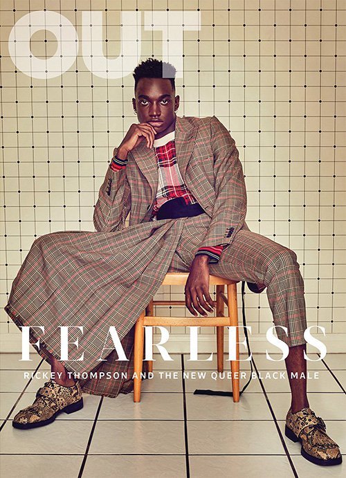 Rickey Thompson Wears High Designers For Out Magazine 2018.