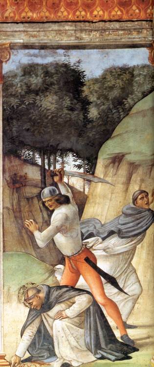 Martyrdom of St. Peter Martyr, 1490, Domenico GhirlandaioMedium: fresco