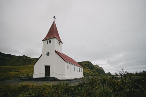 Vík church. Vík í Mýrdal, Iceland.