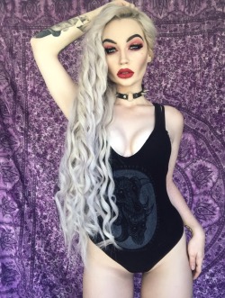 theproserpina:  “If you’re going to be a sinner, be the best sinner on the block!” - Anton Szandor LaVey  Wearing my BLACK HOPE CURSE ‘LaVey’ bodysuit. www.blackhopecurse.com