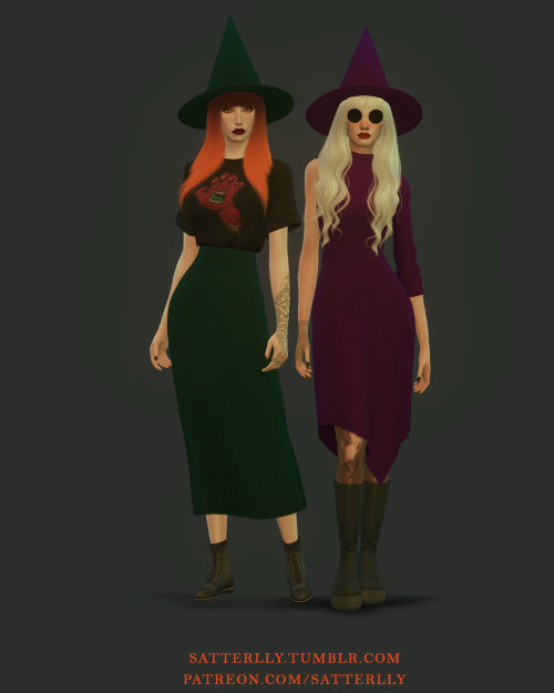 Set - The Witching Hour (part 1)New mesh (EA-mesh edit)Short dress + Medium dress + Dress with one s