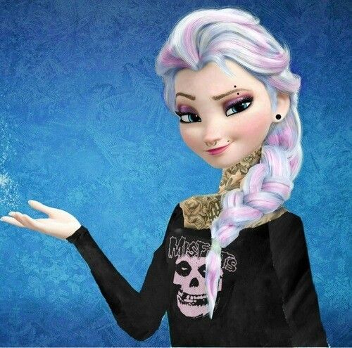 firequeensrules:  Elsa’s alternative looks :) 