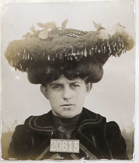 yeoldenews:Female inmates of San Quentin State Prison and their very fine hats. 5/?.