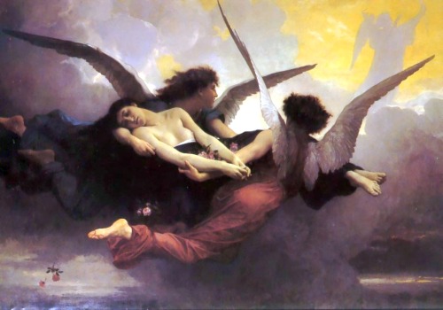 Soul Carried to Heaven, 1878, William-Adolphe BouguereauMedium: oil,canvas