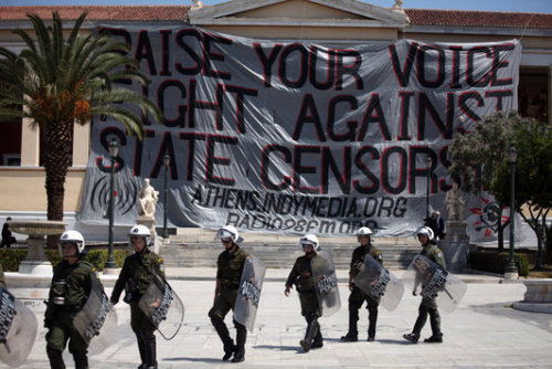 anarcho-queer: Thousands of Greek Anarchists March After State Censors Websites Taking the fight fro