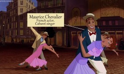 dracophile:  mydollyaviana:  The musical number &ldquo;Paris Holds the Key (To Your Heart)&rdquo; includes cameos by various historical characters from the time including Maurice Chevalier, Sigmund Freud, Charles A. Lindbergh, Josephine Baker, Claude