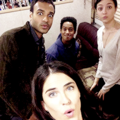 alfieenochdaily:  Alfie Enoch in fellow HTGAWM cast’s social media pics