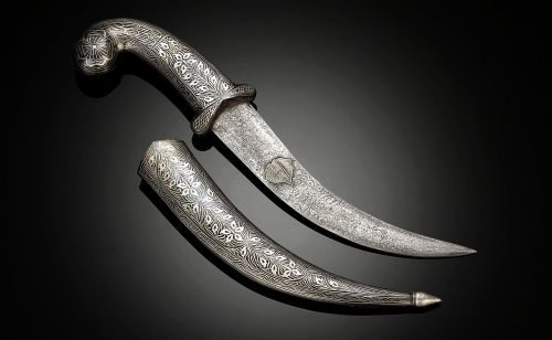 art-of-swords:Jambiya DaggerDated: 19th centuryCulture: MoroccanMeasurements: Overall length: 14&rdq