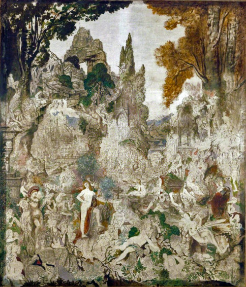 hideback:Gustave Moreau (French, 1826-1898)The Chimeras, 1884 (unfinished)More Moreau