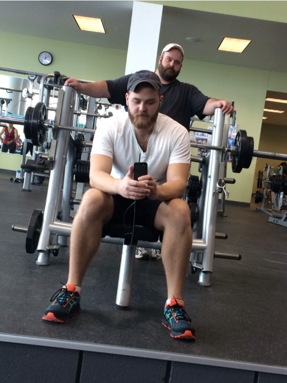 midwestbeef:  Gym time with freerangebeef.