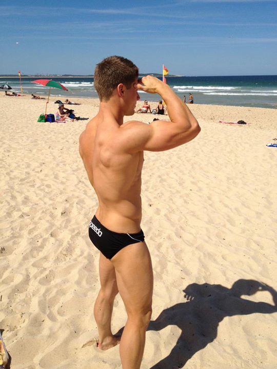 penisbeach:  Awful speedo… off!!