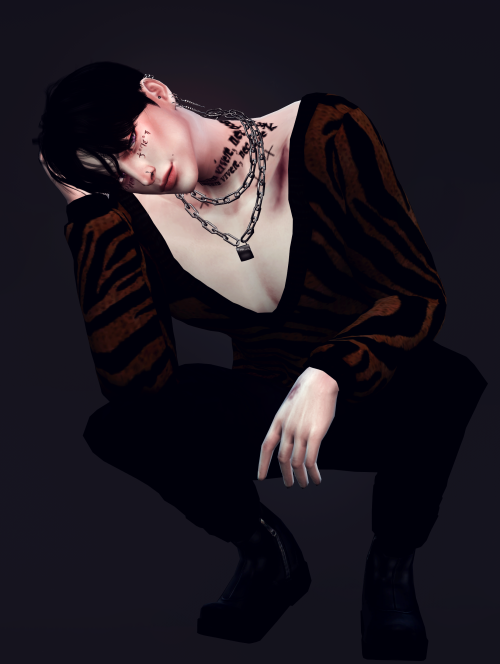 Male Necklace 5◆new mesh ◆HQ or NonHQ ◆do not re-upload  재배포하지 마세요. ◆do not include mesh  메시포함해서