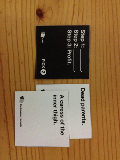 January 18- playing cards against humanities with the girls!