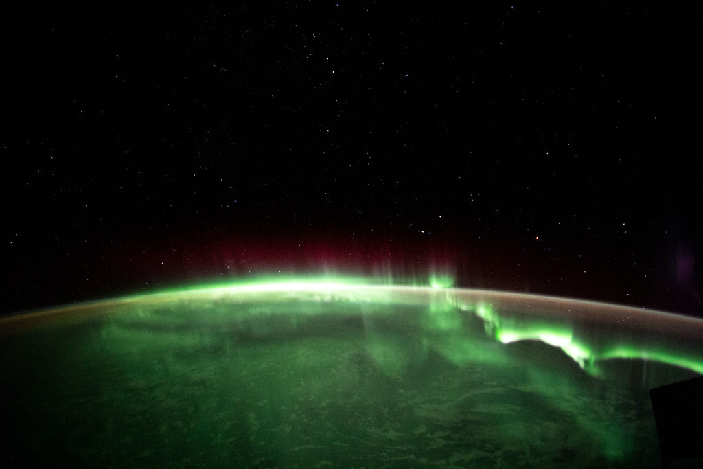 An aurora above the Indian Ocean by NASA Johnson
