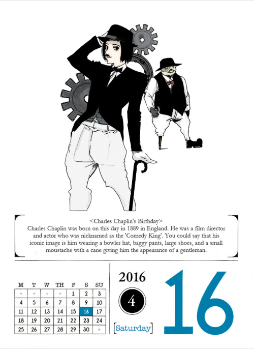 April 16, 2016Today, we get an interesting illustration featuring Furuta and Kijima! Both are looking good in their outfits.  (゜▼゜＊）  