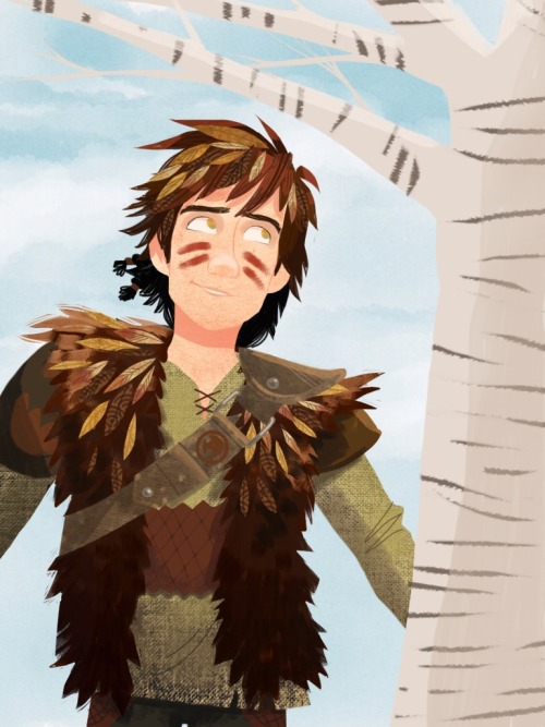 i-have-serious-brainfreeze:  even though it’s summer I drew some autumn Hiccups(animated badly with an iPad)