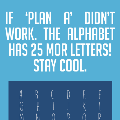 There are 25 letters left after ‘Plan A’! #teaching #teachers #teach #teacherfun #teache