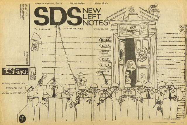 (SDS) New Left Notes, 1968 Aaron Fagen