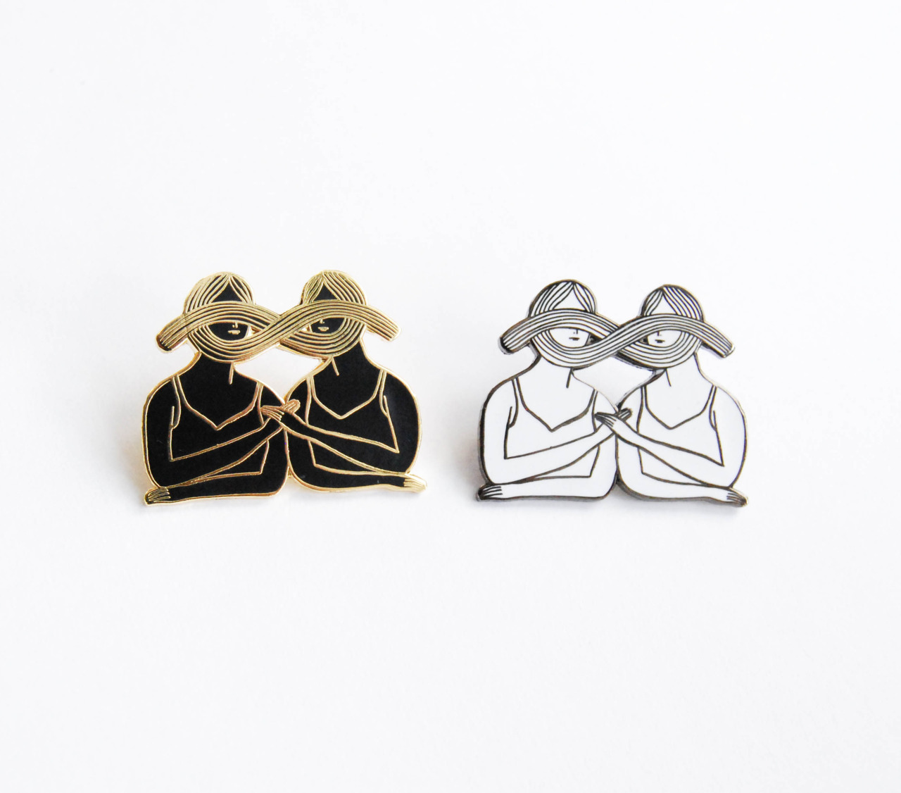 kayeblegvad:Eternal Sisterhood pins. These girls are in it together, forever. Available