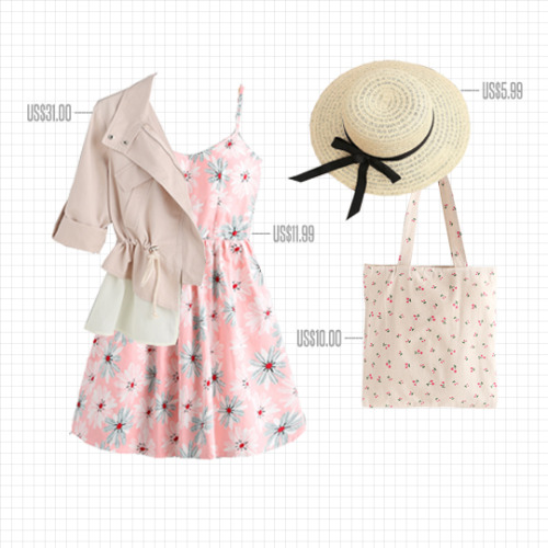 lianyu: coord.14 // dress + jacket + hat + tote