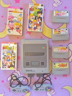 moonprismdolly:  My small but growing Super Famicom collection! ^_^All of these games are super cute!!!