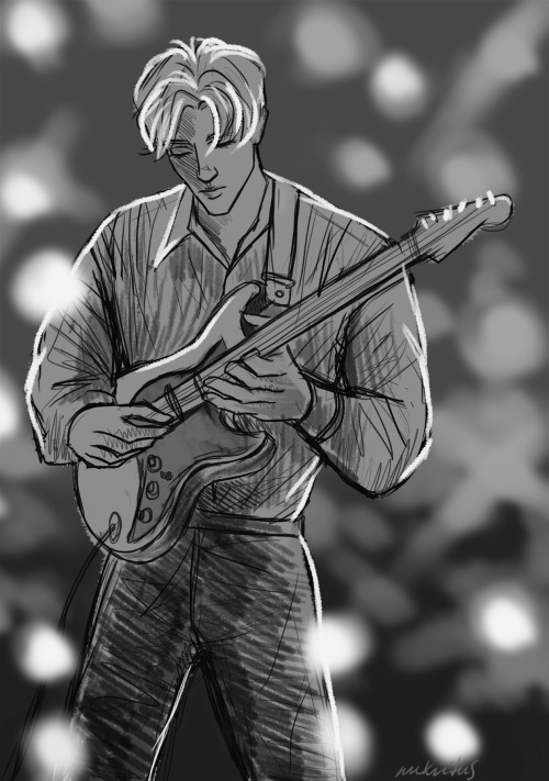 theshadylaine: nukritus:Very rough sketch of rock star Draco. Gotta link to the @scullymurphy classi