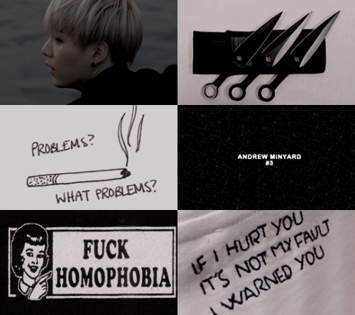 dvnwild: Kpop au: Yoongi as Andrew &amp; Taehyung as Neil // The Foxhole Court ( requested by @a