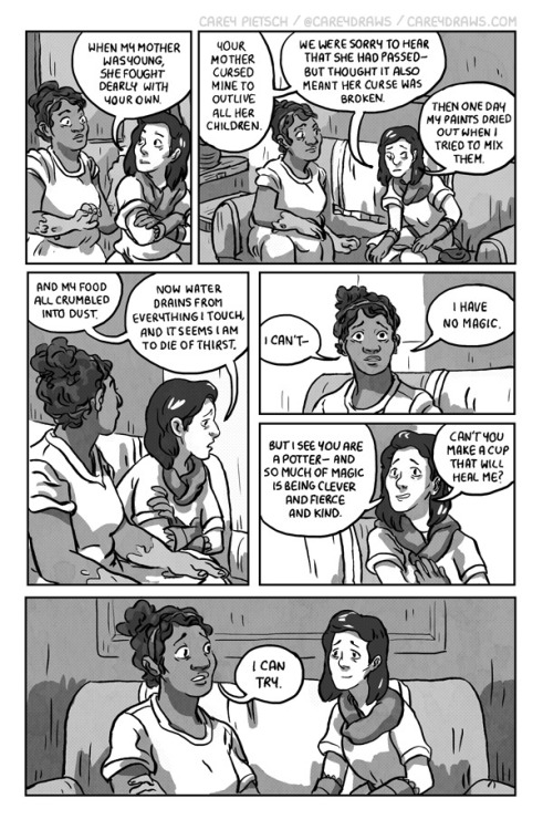 careydraws: I made The Witches’ Daughters for Terrestrial, an anthology of earth-themed fantas