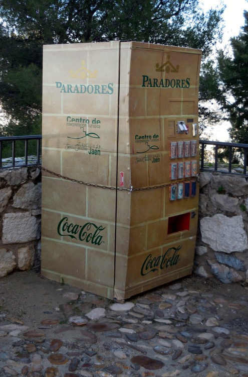 Máquina de refrescos de cola cocaína, Parador, Jaen, 2016.