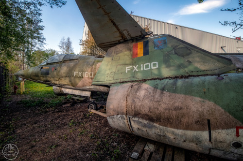 MAVERICK’S BACK YARDHidden behind a company shed, these two fighter jets are slowly rusting away. It