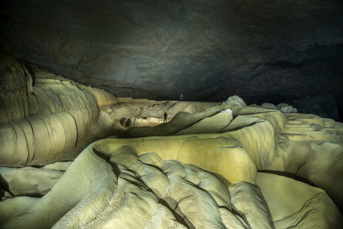 The world’s biggest gour pool in Tham Xe Bang Fai, Laos, fills with water during the wet seaso