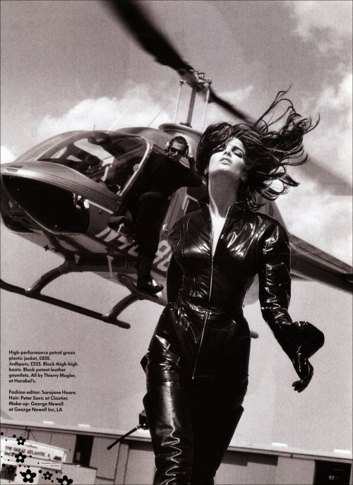 Stephanie Seymour - Vogue UK August 1990 by Herb Ritts