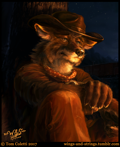 “Playing to Lose” - CommissionA piece painted for https://www.furaffinity.net/user/darkriderx/ of th