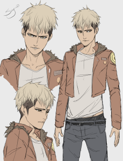 sing-sei:    Jean design for a zombie AU with decontaminating   ♥ [more art (tag): zombie au [X] [X]]