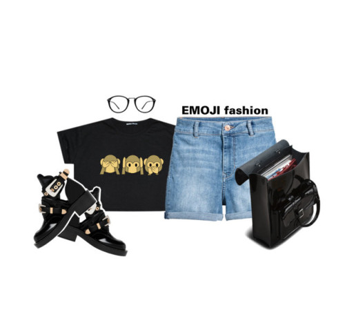 Wink, Wink: Emoji Fashion by ioanathe92liner featuring hipster shirts