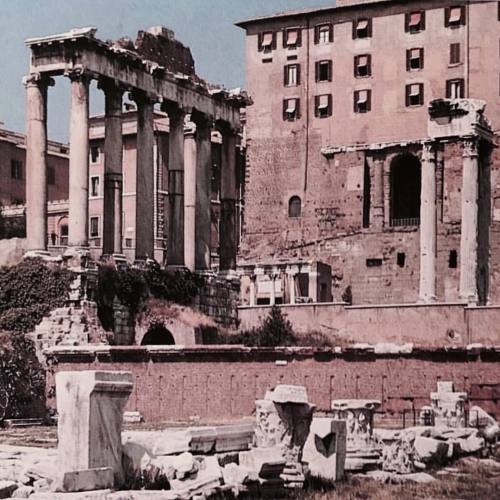 historyoftheancientworld: Temple of Saturn #templeofsaturn #romanforum #forumromanum #colonnade #an