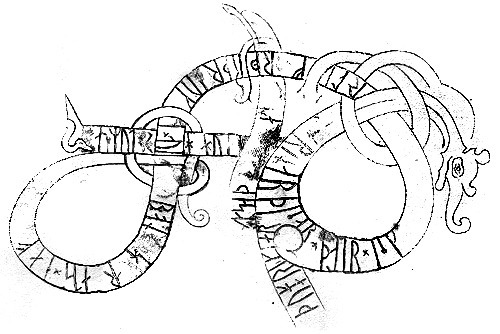 Viking runes on an ancient Greek statue,The Piraeus Lion is a marble statue around 3 meters (9 feet)