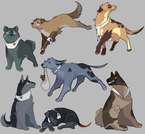 Dog AU for a rp group I’m a part of!