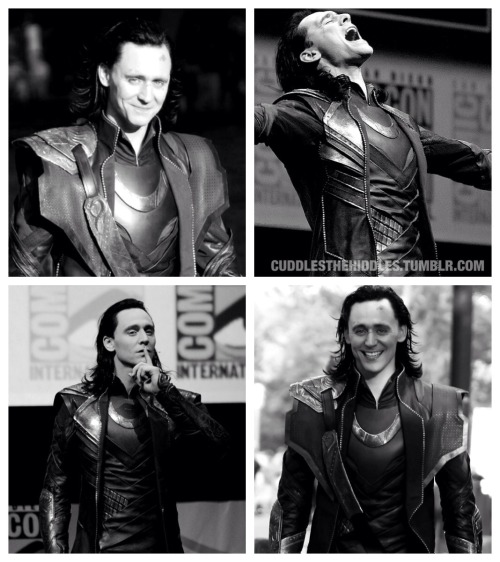 cuddlesthehiddles:  Loki in Black&amp; White collage.