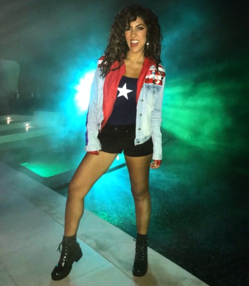 wraparoundcurl:  Stephanie Beatriz is America Chavez for Halloween and I’m so happy I’m gonna combust into glitter.