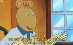 neilnevins:  arthur-recaps:  he just left the kids by themselves  well there was a sale in Kitchen Crafts  