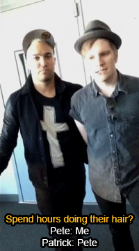 danzingwiththedead:Pete and Patrick being adorable ±