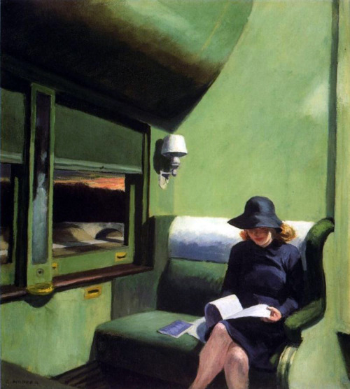 theincompletenesstheorem:  Edward Hopper,Compartment C, Car two hundred and ninety-three, 1938Acrylic on canvas 