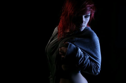 dimnd-wlf: Throw back to when I was used as a college photo project haha .