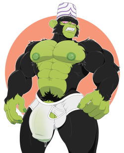 p2ndcumming:  antidev:  A birthday present for Azul! It’s Mojo Jojo, and a few variants that cater to more specific tastes. Happy birthday, buddy!  Vote 4 Pedro 