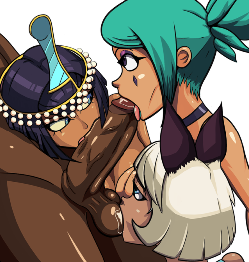 Character(s): Eliza, Cerebella and Ms. FortuneFrom: SkullgirlsOriginal artist(s): BoxmanBlacked edit