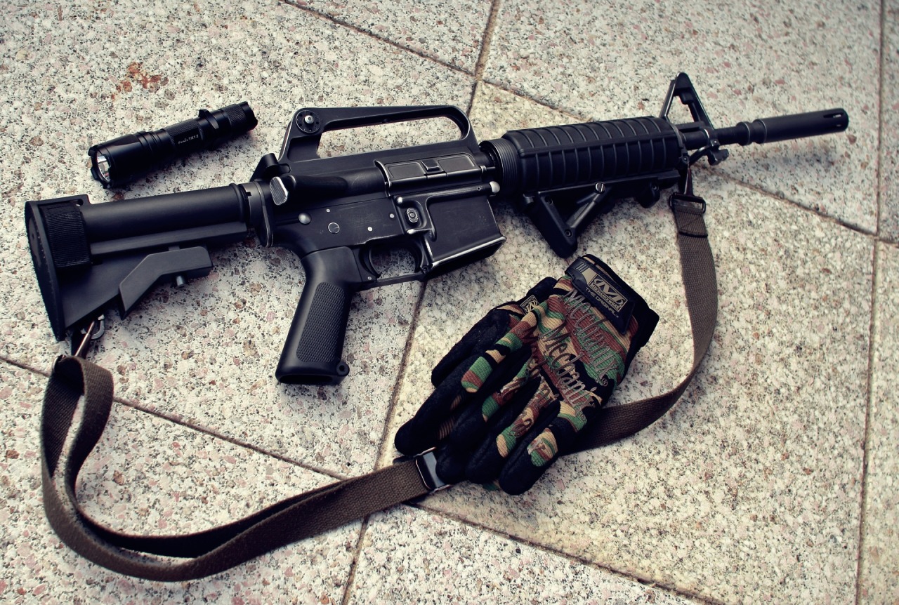 kickthegun:  XM177 E2 with Magpul AFG by ~BigMikeAtTt